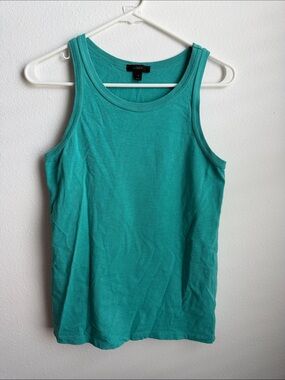 J. Crew Teal Scoop Neck Tank Top